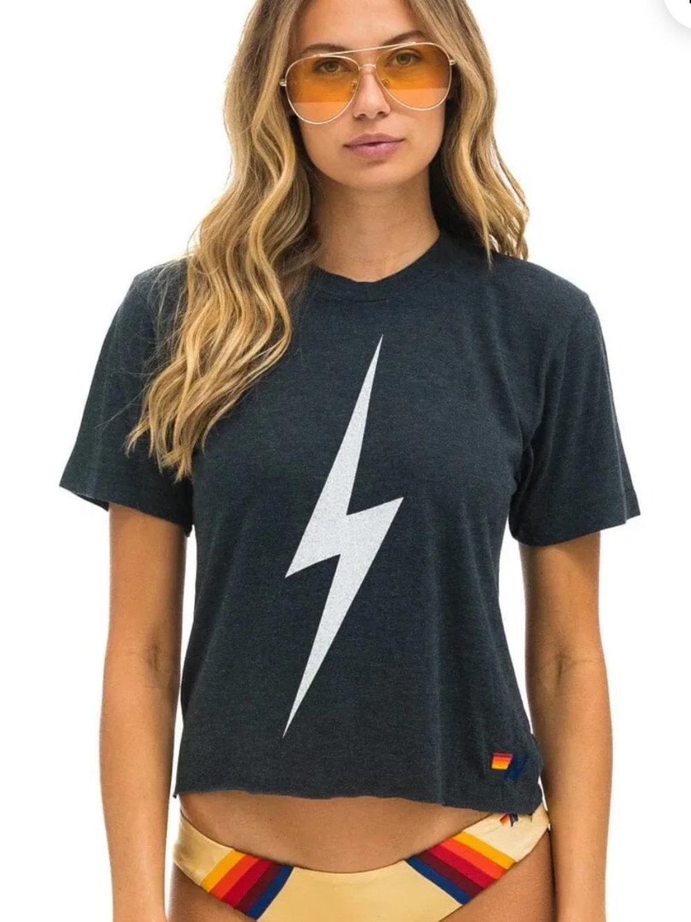 Aviator Nation Bolt Boyfriend Tee